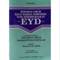 EYD: Pedoman Umum Ejaan Bahasa Indonesia